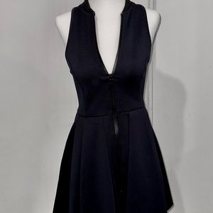 Pleated Neoprene Scuba Dress